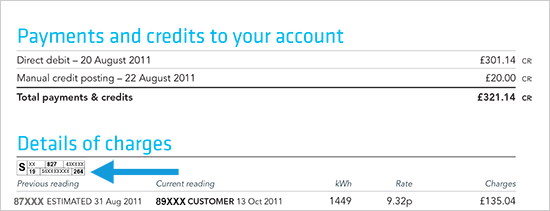 Meter Point Administration Number (MPAN) 