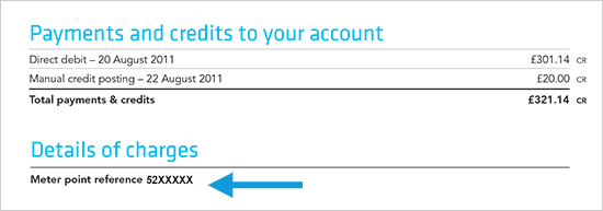 Meter Point Reference Number (MPRN) 