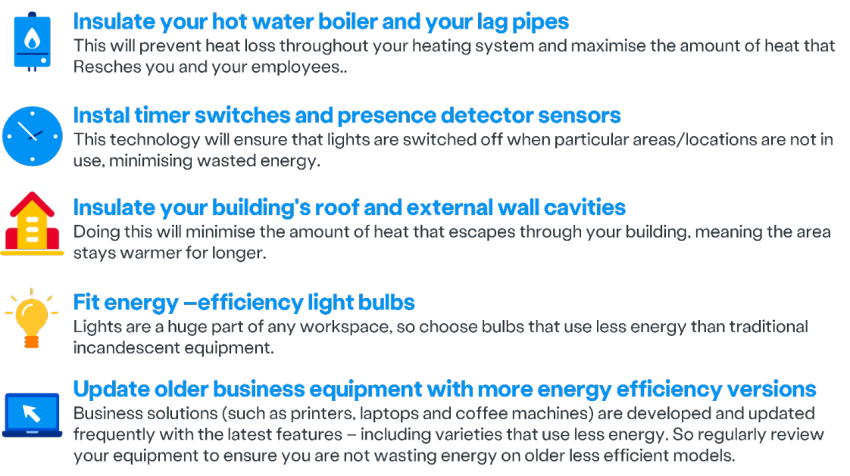 Energy saving techniques